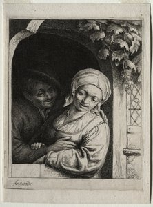 Landelijke tederheid dorpsromantiek door Adriaen Jansz. van Ostade