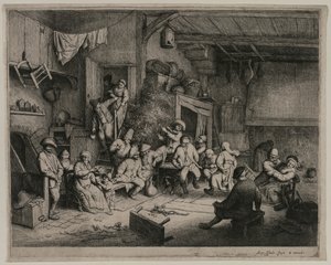 De Dans in de Herberg door Adriaen Jansz. van Ostade
