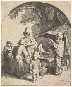 De kwakzalver door Adriaen Jansz. van Ostade