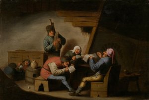 De dorpszangers door Adriaen Jansz. van Ostade