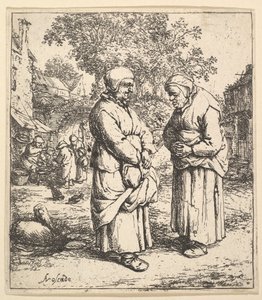 Twee roddelaars door Adriaen Jansz. van Ostade