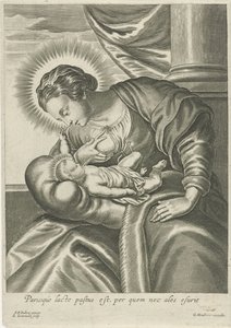 Maria voedt het Christuskind