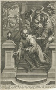 Eustachius Avril door calvinisten van de trap geworpen