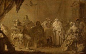 Een muzikaal gezelschap door Adriaen Pietersz van de Venne