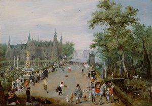 Jeu de Paume voor een landelijk paleis