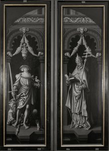Drieluik van Sint Pancratius, gesloten panelen door Adriaen Ysenbrandt