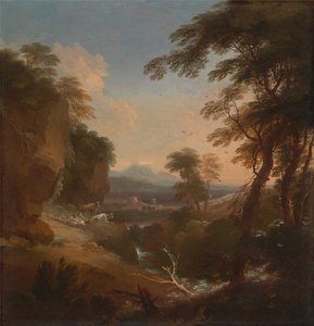 Landschap met verre bergen