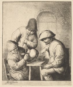 Lege kruik door Adriaen van Ostade