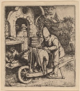 Messenslijper door Adriaen van Ostade