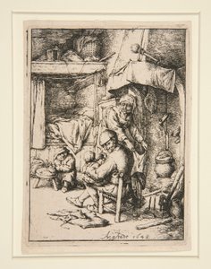 De vader van de familie door Adriaen van Ostade