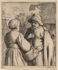 Man en vrouw in gesprek