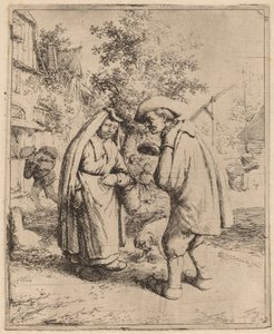 Man en vrouw in gesprek