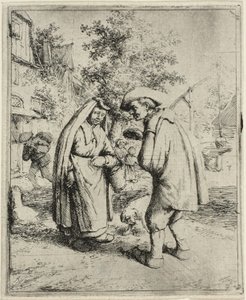Man en Vrouw Praten