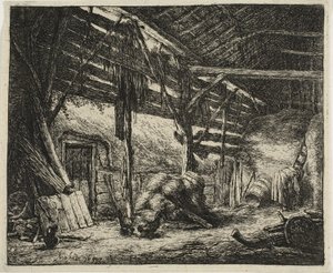 De Schuur door Adriaen van Ostade