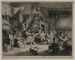 De Dans in de Herberg door Adriaen van Ostade