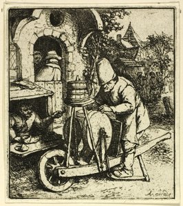 De Messenslijper door Adriaen van Ostade