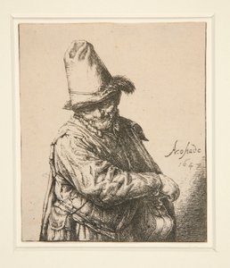 De orgeldraaier door Adriaen van Ostade