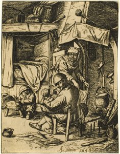 De Pater Familias door Adriaen van Ostade