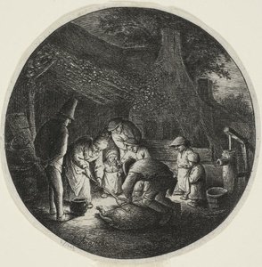 De Varkensslachters door Adriaen van Ostade