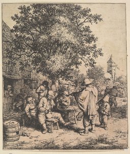 Violist en Kleine Orgelspeler, 1610-85 door Adriaen van Ostade