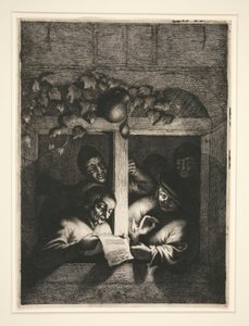 a. De Schoenmaker b. De Zangers door Adriaen van Ostade