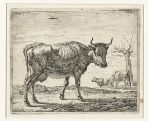 Drie koeien door Adriaen van de Velde