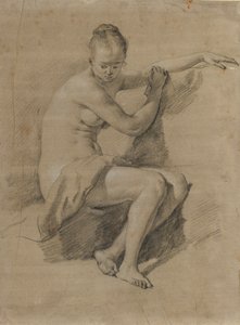 Zittende vrouwelijke naakt, ca. 1660-70