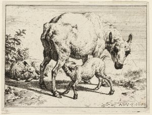 Het Lam door Adriaen van de Velde