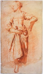 Vrouw in boerenkleding, vroege jaren 1670