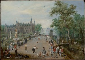 Een balspel voor een landelijk paleis