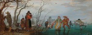 Winter (Plezier op het ijs). 1625