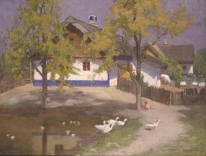 Een Slavisch huisje in Kalocsa, ca. 1905-07