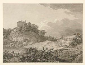 Uitzicht op Kasteel Nossen in Saksen