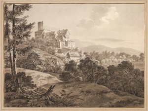Uitzicht op kasteel Gnandstein