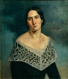 Portret van mevrouw Bonini Gardi door Adriano Baldini