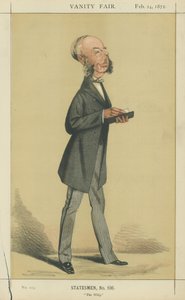 De geachte George Glyn (kleurenlitho) door Adriano Cecioni