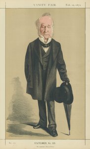 De geachte Spencer Horatio Walpole (kleurenlitho)