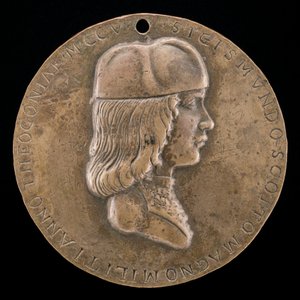 Portret van een jongen, waarschijnlijk 1488-1499 door Adriano Fiorentino