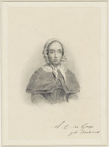 Portrait of Maria Geertruida de Goeje-Barbiers door Adrianus Johannes Ehnle