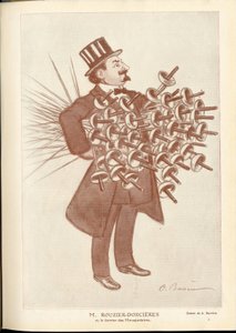 Fantasio, ca. 1912_4_1 - Illustratie van A Barrere (1874-1931): Schermen - Rouzier Dorcieres
