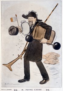 M. Faring Carré (cartoon op Raymond Poincaré) - door Barrère, in Fantasio van 01/02/1912