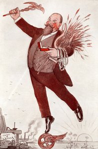 Portret van de dichter en politicus Maurice Couyba (1866-1931) (Maurice Boukay) - Tekening door Adrien Barrere (1874-1931) uit 