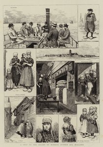 Een reis naar het eiland Marken, Zuiderzee, Nederland door Adrien Emmanuel Marie
