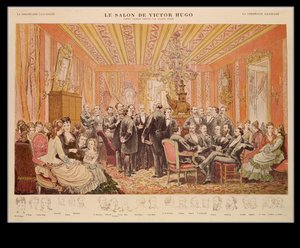 De Salon van Victor Hugo, 21 rue de Clichy, illustratie uit 