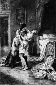 Gravure door Adrien Moreau (1843-1906) ter illustratie van 