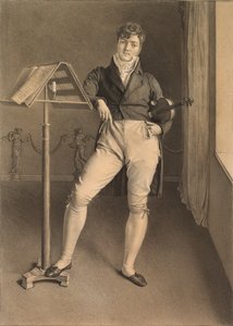 Portret van violist Jean Vidal (1789-1867)
