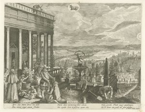 April door Egidius  Sadeler (II)