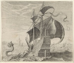 Fabel van het schip en de walvis