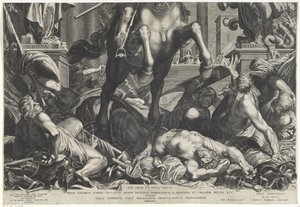 Keizer Ferdinand II te paard door Egidius  Sadeler (II)