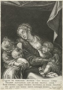 Liefde door Egidius  Sadeler (II)